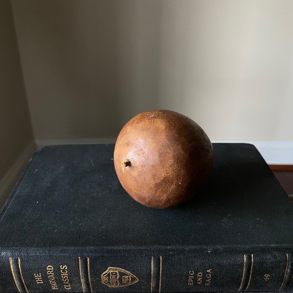 SOLD - Mid Century Monkey Pod Wooden Fruit - Picture 7 of 14